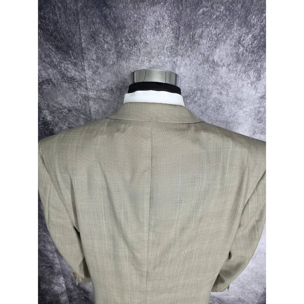 Jos A Bank Blazer Mens 44R Brown Sports Coat Jacket 2 Buttons Vent Wool Cashmere